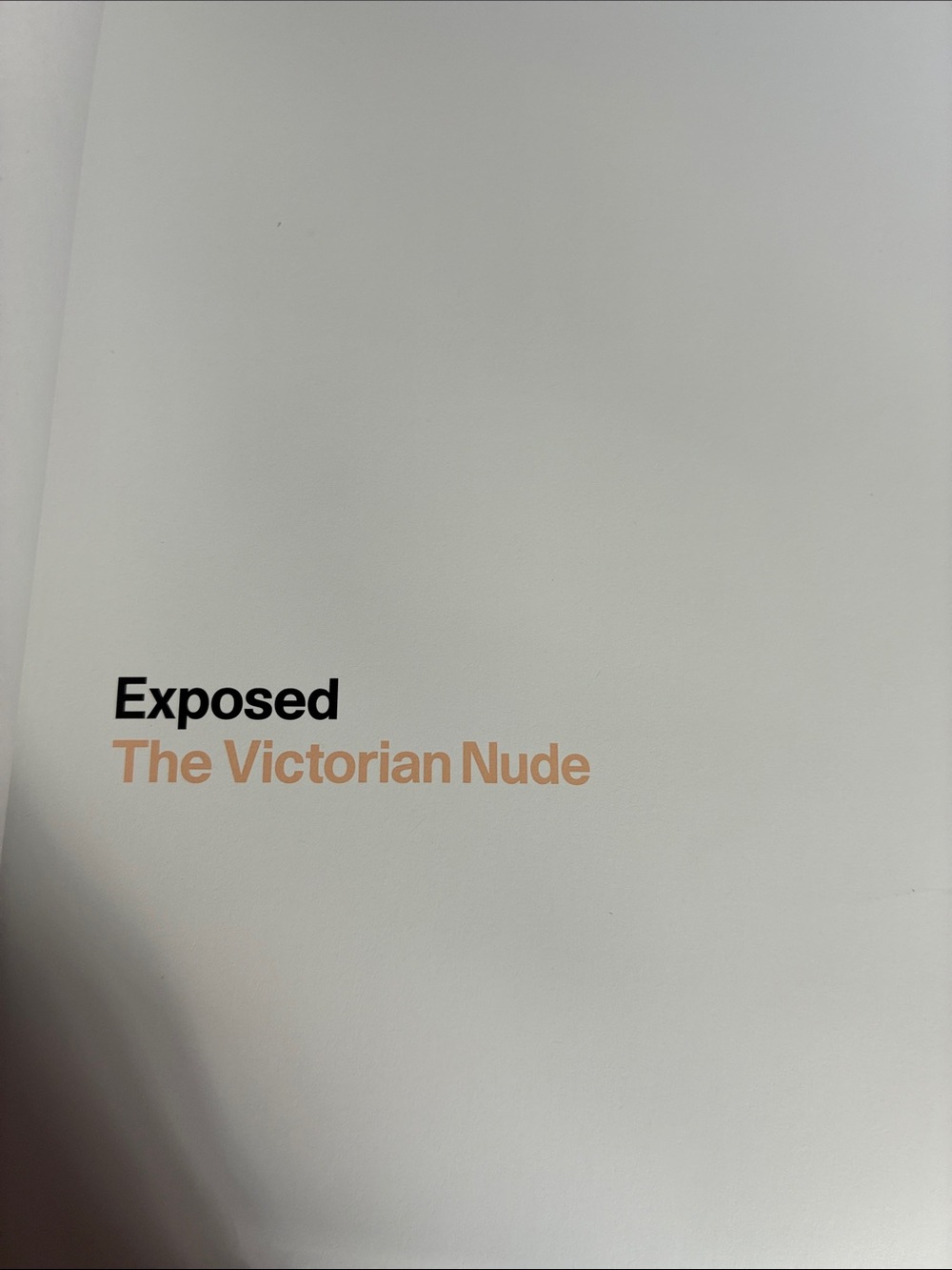 Hardback: Exposed The Victorian Nude